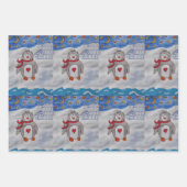 Winterschneepinguin Geschenkpapier Set (Vorderseite 3)