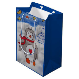 Winterschneepinguin Mittlere Geschenktüte
