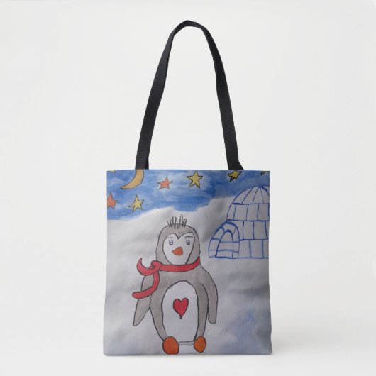 Winterschneepinguin Tote-Tasche Tasche (Vorderseite)