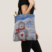 Winterschneepinguin Tote-Tasche Tasche (Von Nahem)