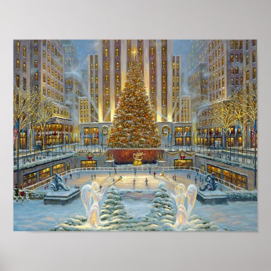 Winterschneeplakat Poster (Vorne)