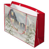 Winterschneeregler rot große geschenktüte (Rückseite Schrägansicht)