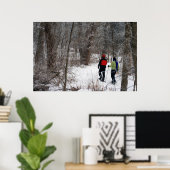 Winterschneeschuhen Poster (Heimbüro)