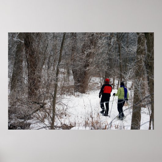 Winterschneeschuhen Poster (Vorne)