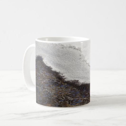 Winterschneestreifen Kaffeetasse (Vorderseite Links)