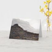 Winterschneestreifen Karte (Gelbe Blume)