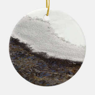 Winterschneestreifen Keramikornament