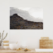 Winterschneestreifen Poster (Küche)