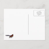 Winterschneestreifen Postkarte (Rückseite)