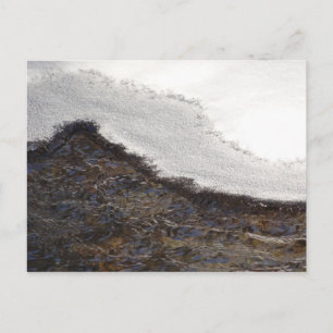 Winterschneestreifen Postkarte