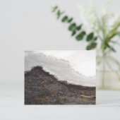 Winterschneestreifen Postkarte (Stehend Vorderseite)