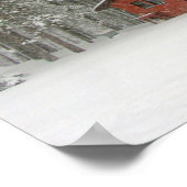 Winterschneesturm - Maßgeschneiderter Poster (Ecke)