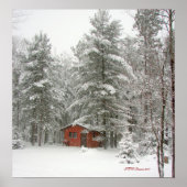 Winterschneesturm - Maßgeschneiderter Poster (Vorne)