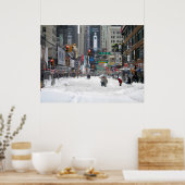 Winterschneesturm New York City 12.26.10 Poster (Küche)