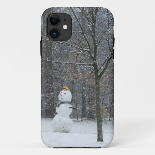 Winterschneeszene der Nachbarin Case-Mate iPhone Hülle (Rückseite)