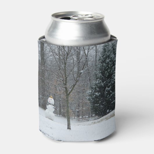 Winterschneeszene der Nachbarin Dosenkühler (Kanne Vorderseite)