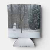 Winterschneeszene der Nachbarin Dosenkühler (Rückseite)