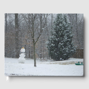 Winterschneeszene der Nachbarin Gästebuch