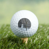 Winterschneeszene der Nachbarin Golfball (Insitu T-Shirt)