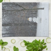 Winterschneeszene der Nachbarin Handtuch (Gefaltet)