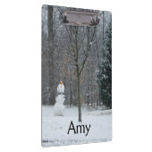 Winterschneeszene der Nachbarin Klemmbrett (Rechts)