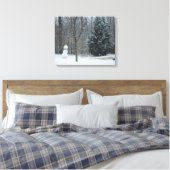 Winterschneeszene der Nachbarin Leinwanddruck (Insitu (Schlafzimmer))