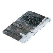 Winterschneeszene der Nachbarin Magnet (Linke Seite)