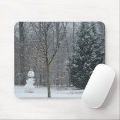 Winterschneeszene der Nachbarin Mousepad (Mit Mouse)