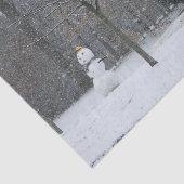 Winterschneeszene der Nachbarin Seidenpapier (Ausschnitt)