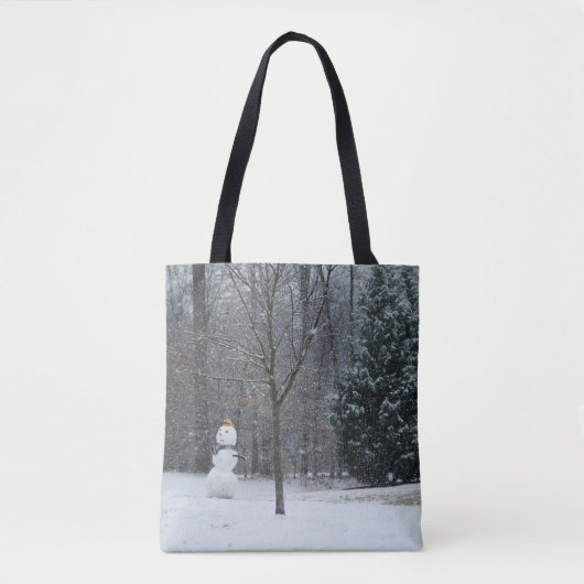 Winterschneeszene der Nachbarin Tasche (Vorderseite)