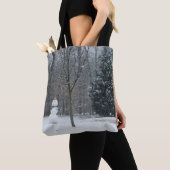 Winterschneeszene der Nachbarin Tasche (Von Nahem)