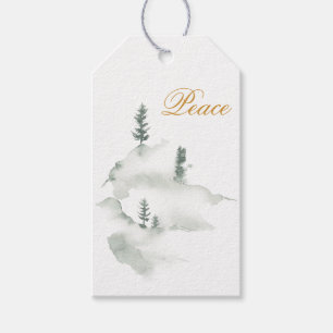 Winterschneeszene Geschenkanhänger