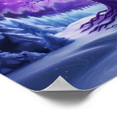 WinterSchneeszene Poster (Ecke)