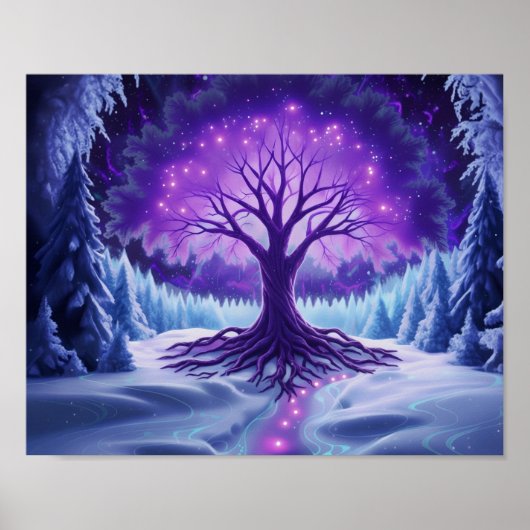 WinterSchneeszene Poster (Vorne)
