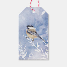 Winterschneewald Chickadee Bird Naturkunde Geschenkanhänger
