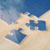 Winterschneewald mit schneebedeckter Landschaft Puzzle (Seite)