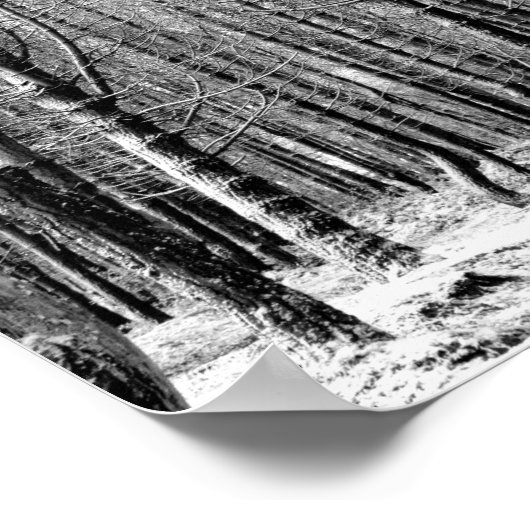 Winterschneewald Poster (Ecke)