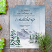 Winterschneewaldhochzeit Einladung