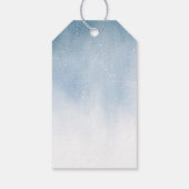 Winterschneewaldhochzeit Geschenkanhänger (Rückseite)