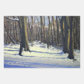 Winterschneewaldkunst Geschenkpapier Set (Vorderseite 3)