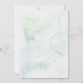 Winterschneewaldsäulendusche Einladung (Rückseite)