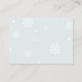 Winterschneewaldtierkarte Begleitkarte (Rückseite)