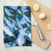 Winterschneeweihnachtsbaum Handtuch (Viertel Falte)