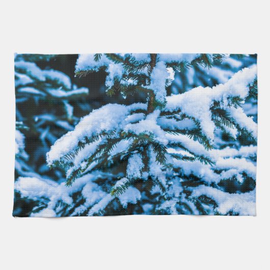 Winterschneeweihnachtsbaum Handtuch (Horizontal)