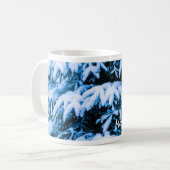 Winterschneeweihnachtsbaum Kaffeetasse (Vorderseite Links)