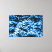 Winterschneeweihnachtsbaum Leinwanddruck (Vorderseite)