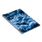 Winterschneeweihnachtsbaum Notizblock (Rechte Seite)