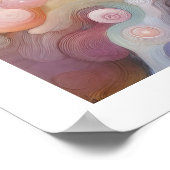 Winterschneezauber & Wunder Abstrakter Impressioni Poster (Ecke)