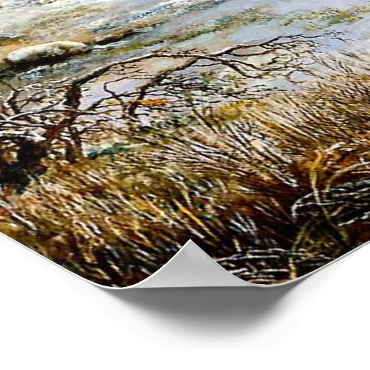 Winterschneezeit Poster (Ecke)