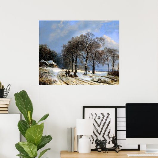 Winterschneezeit Poster (Heimbüro)